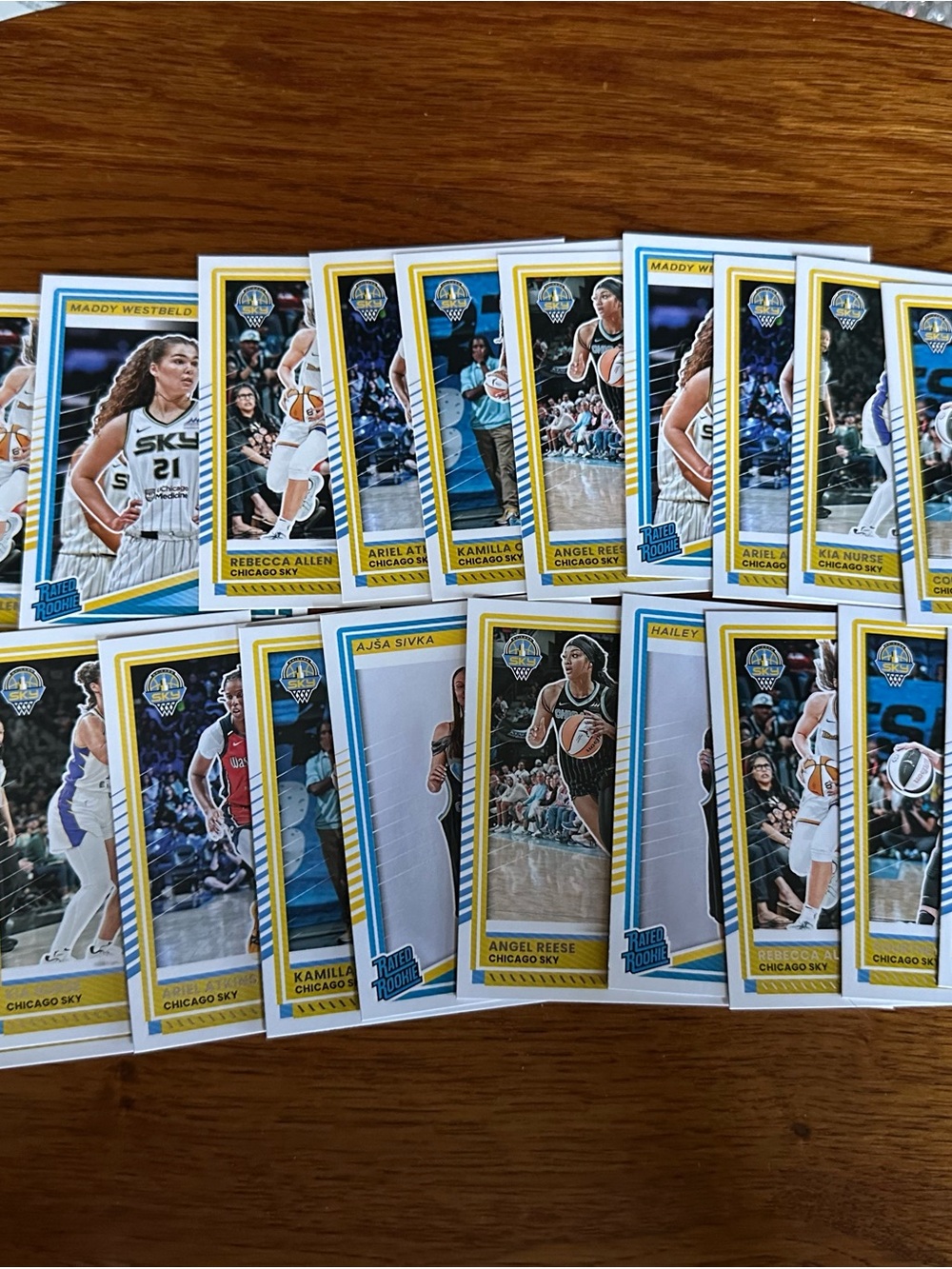 Panini Chicago Sky WNBA Trading Cards - Blue, Yellow, White